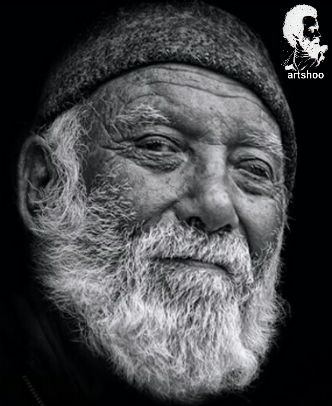 مدل پرتره سیاه قلم